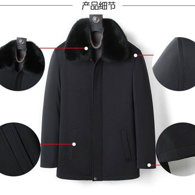 파커밍크안감 풀밍크 레귤러스타일 니콘 남성 중장년 퍼 올인원 코트 아빠스타일 코트