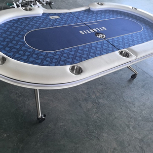 专业德州扑克桌棋牌室筹码扑克牌折叠台面桌布颜色可移动德州桌子