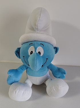 库存尾货毛绒玩具可爱蓝色娃娃儿童安抚高35厘米