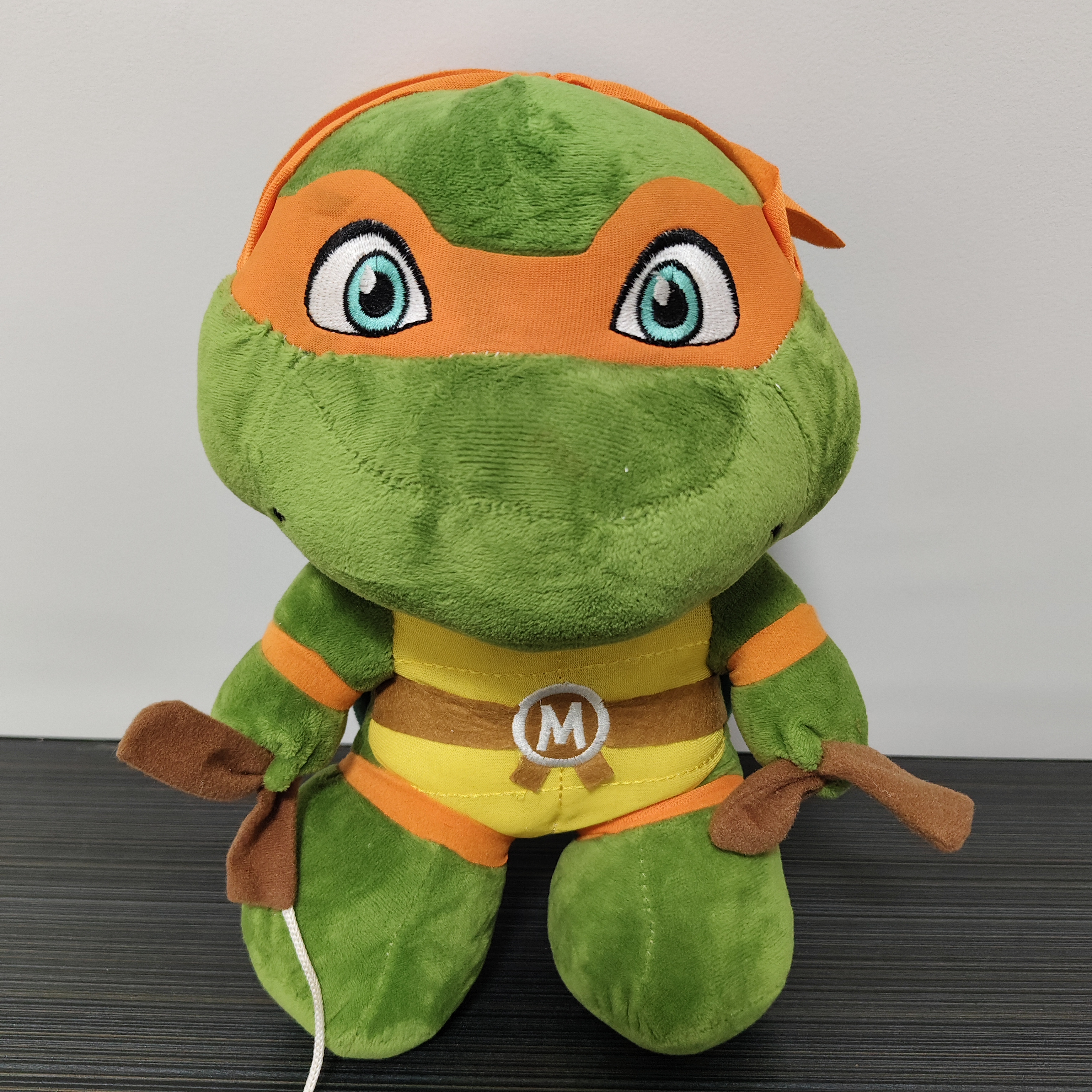 全新忍者神龟玩偶毛绒玩具可爱卡通公仔布娃娃生日礼物高34厘米