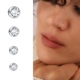 925纯银超闪鼻钉女迷你捷克钻欧美穿刺养鼻洞防过敏细杆耳骨钉