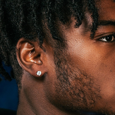 纯银hiphop超闪锆石男女嘻哈手工