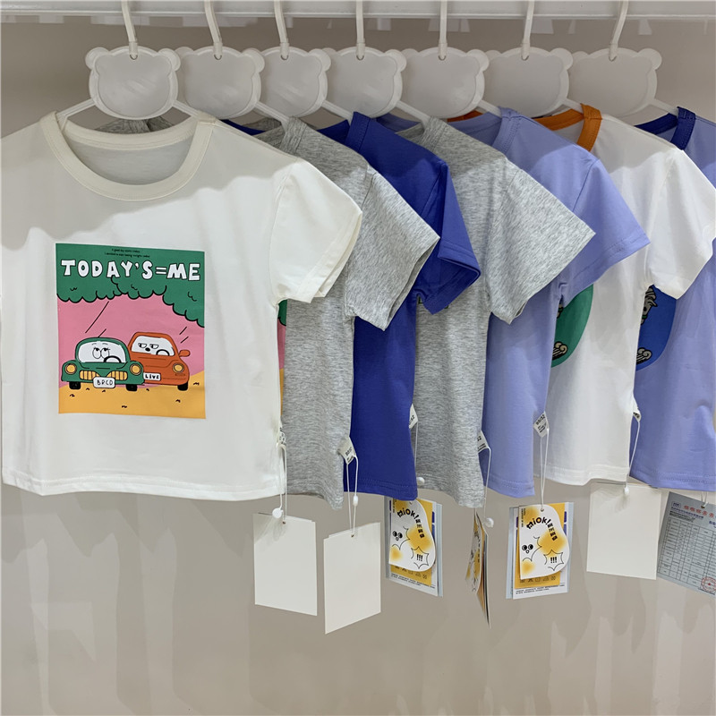 儿童夏季薄款冰爽棉T恤男女宝宝休闲圆领短袖上衣小童半袖打底衫,童装/婴儿装/亲子装,T恤,淘宝优惠券,粉丝福利购,淘宝优惠卷