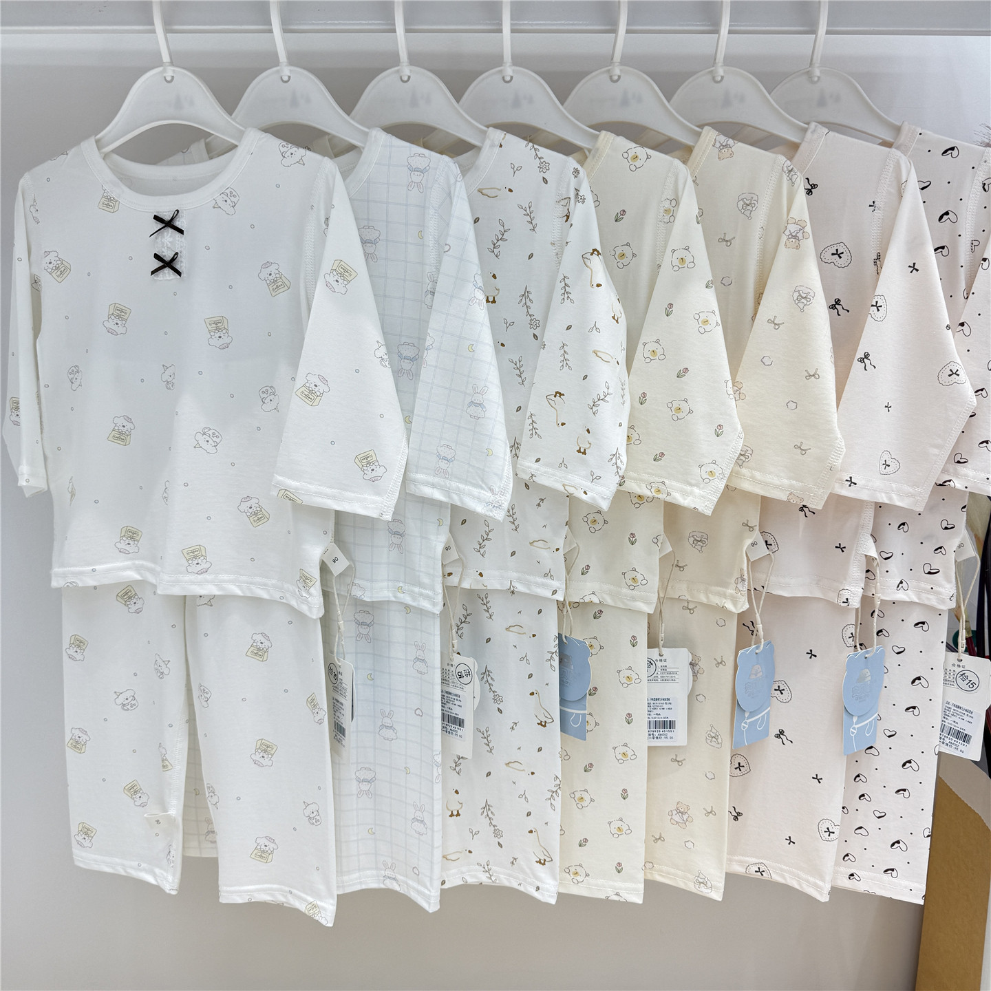 宝宝九分袖薄款汗料莫棉家居服睡衣两件套儿童夏季无骨空调服套装,童装/婴儿装/亲子装,家居服套装,淘宝优惠券,粉丝福利购,淘宝优惠卷