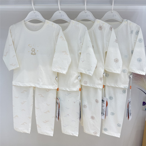 麻丫丫肩开套头长袖空调服套装