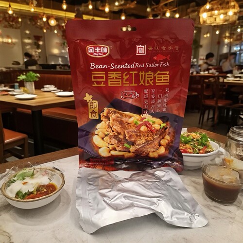 金丰味即食豆香红娘鱼片独立装包