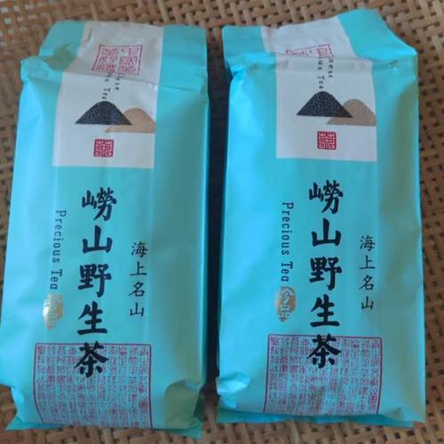 2026青岛正宗崂山野生茶明前芊罗甘枣叶头采小嫩芽茶香甜礼盒500g - 封面