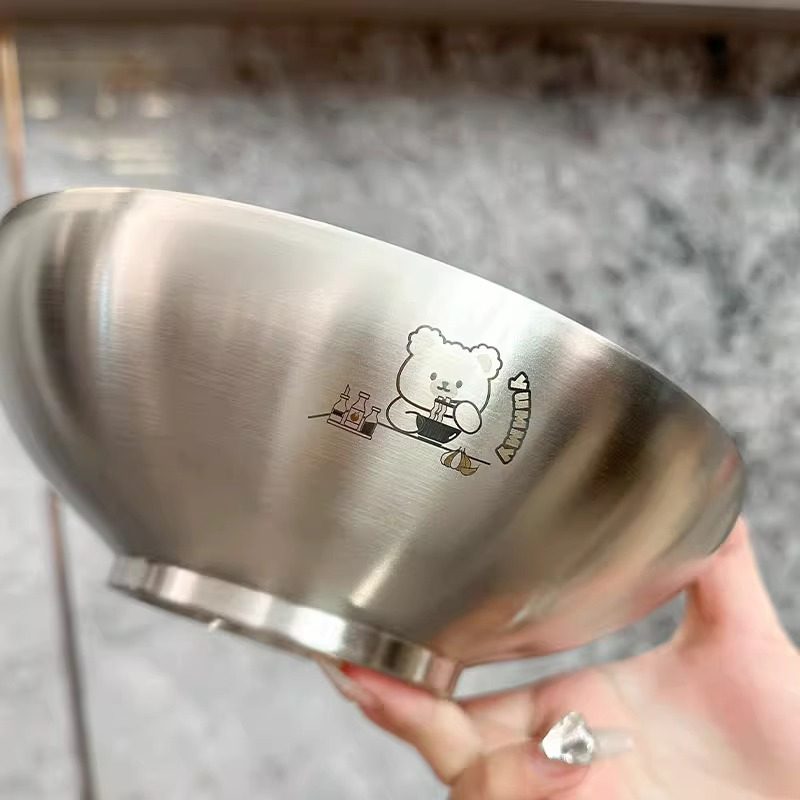 国风面碗家用2026新款螺蛳粉碗女生高颜值韩式斗笠碗食品级不锈钢