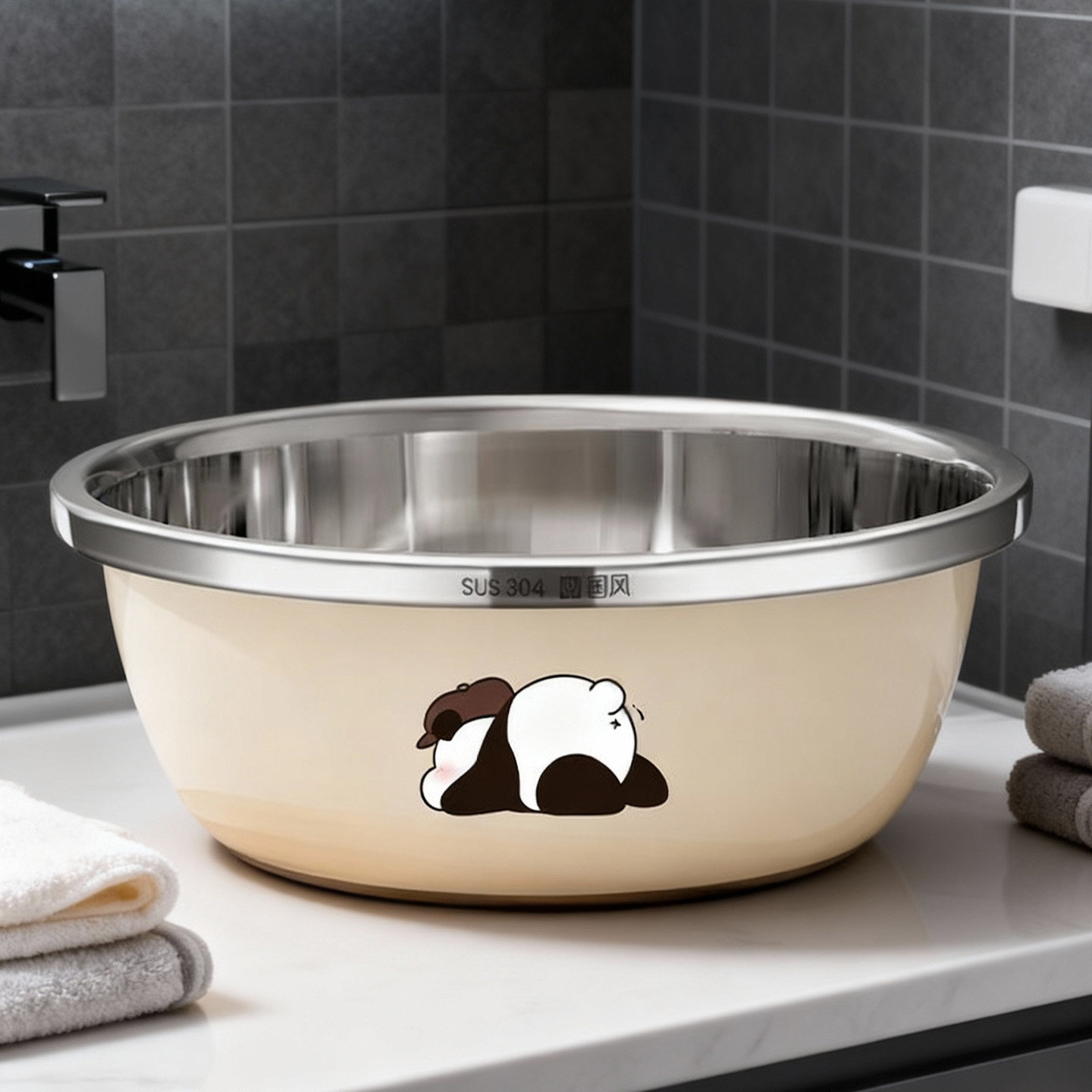 新生婴儿专用盆洗脸盆304食品级不锈钢宝宝脸盆小盆婴幼儿盆子