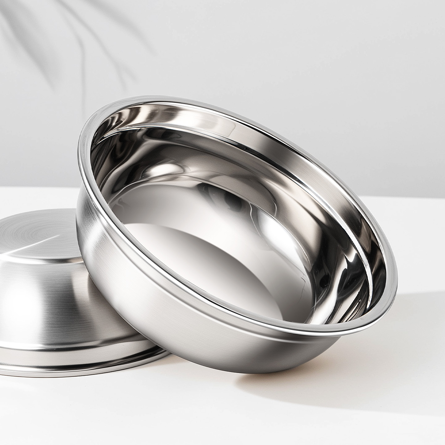 国风304不锈钢盆食品级家用厨房洗肉洗菜打蛋和面加厚可加热汤盆