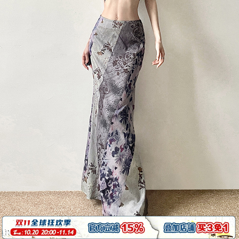 vintage特色古董半身裙