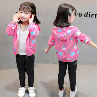 女童外套春秋季 小学生上衣棒球服2 开衫 8岁6 夏2018宝宝夹克长袖