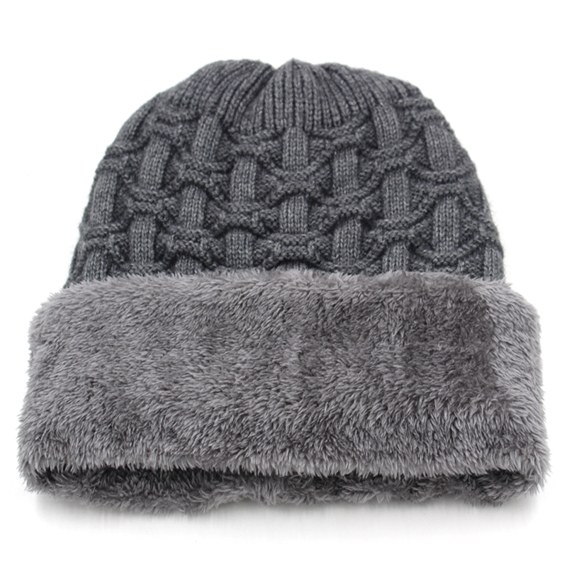 毛线帽针织保暖帽加绒厚款秋冬季中青年冬天户外防寒帽东北骑车帽