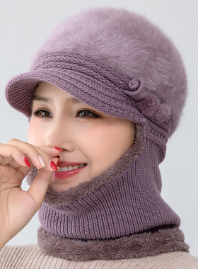 毛线帽子户外休闲女冬