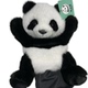 正版 可爱大熊猫毛绒玩具手偶动物园熊猫公仔娃娃儿童生日礼物
