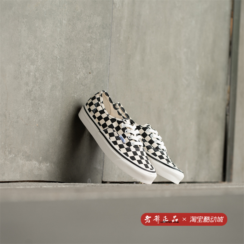 VANS Authentic 44 DX安纳海姆黑白棋盘格低帮帆布鞋VN0A38ENOAK-封面