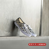 Authentic黑白棋盘格经典 男女鞋 情侣板鞋 Vans 帆布鞋 VN000W4NDI0