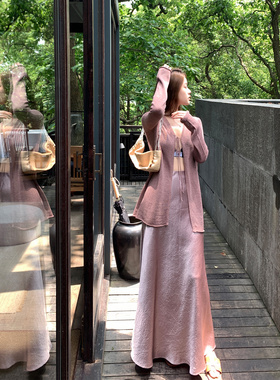 Middletone 斜裁裙 1OO醋酸~褶皱肌理感缎面鱼尾裙垂感半身裙