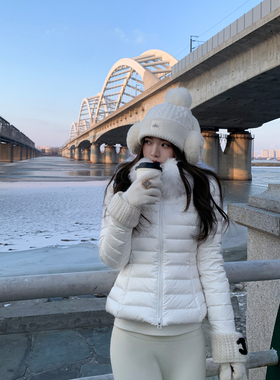 Middletone | 小蛮腰 排骨羽绒服新国标90白鸭绒环保毛领修身外套