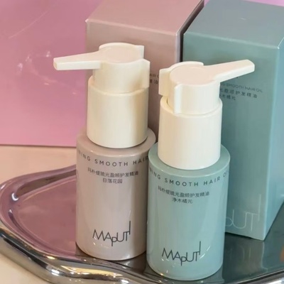 男女染烫后沙发爆炸头修护精油