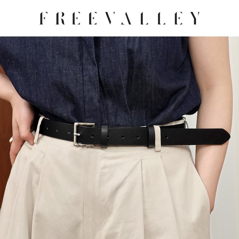 【新款】自由谷FREEVALLEY · 「头层牛皮腰带」气质韩系女士皮带