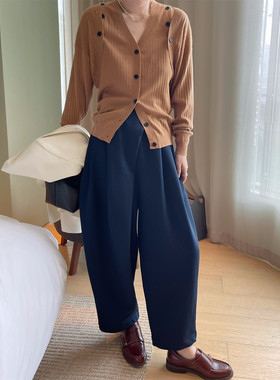 日系宽松MKDesign哈伦裤