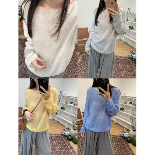 MKDesign 秋季新品 丝羊绒针织套头毛衣