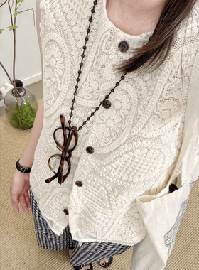 MKDesign 夏季新品 推荐特别的一款重工立体刺绣气质马夹背心马甲