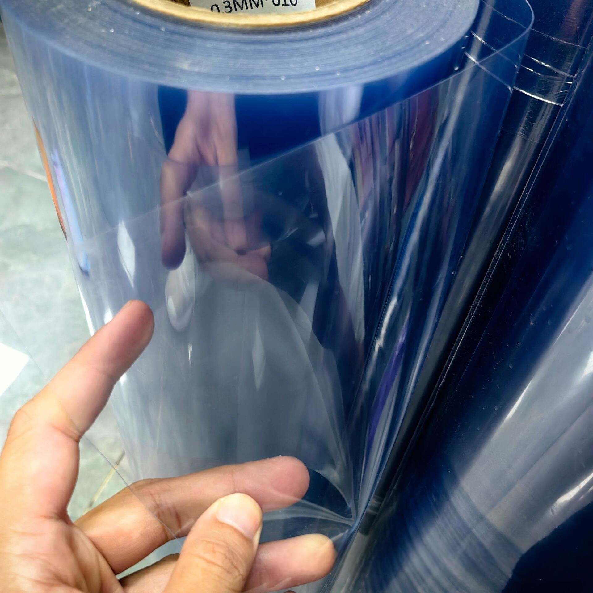 PVC透明塑料卷材药用胶片包装托盘吸塑造型透明PVC硬片垫板输送带