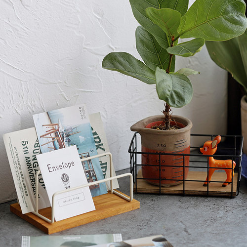 baozakka日式风木底桌面遥控器架