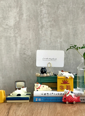 创意招福猫留言座懒人富士山礼物