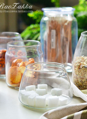 特惠！libby玻璃密封罐花茶干果糖果食品收纳储物罐家居厨房