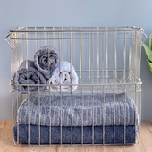 日式 不锈钢收纳篮浴室筐厨房衣柜储物筐桌面置物篮S挂钩收纳架