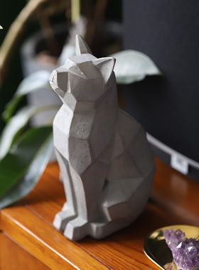 北欧家居创意仿水泥摆件大象搬家