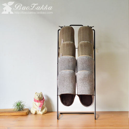 家居baozakka早安小鸟简洁拖鞋架
