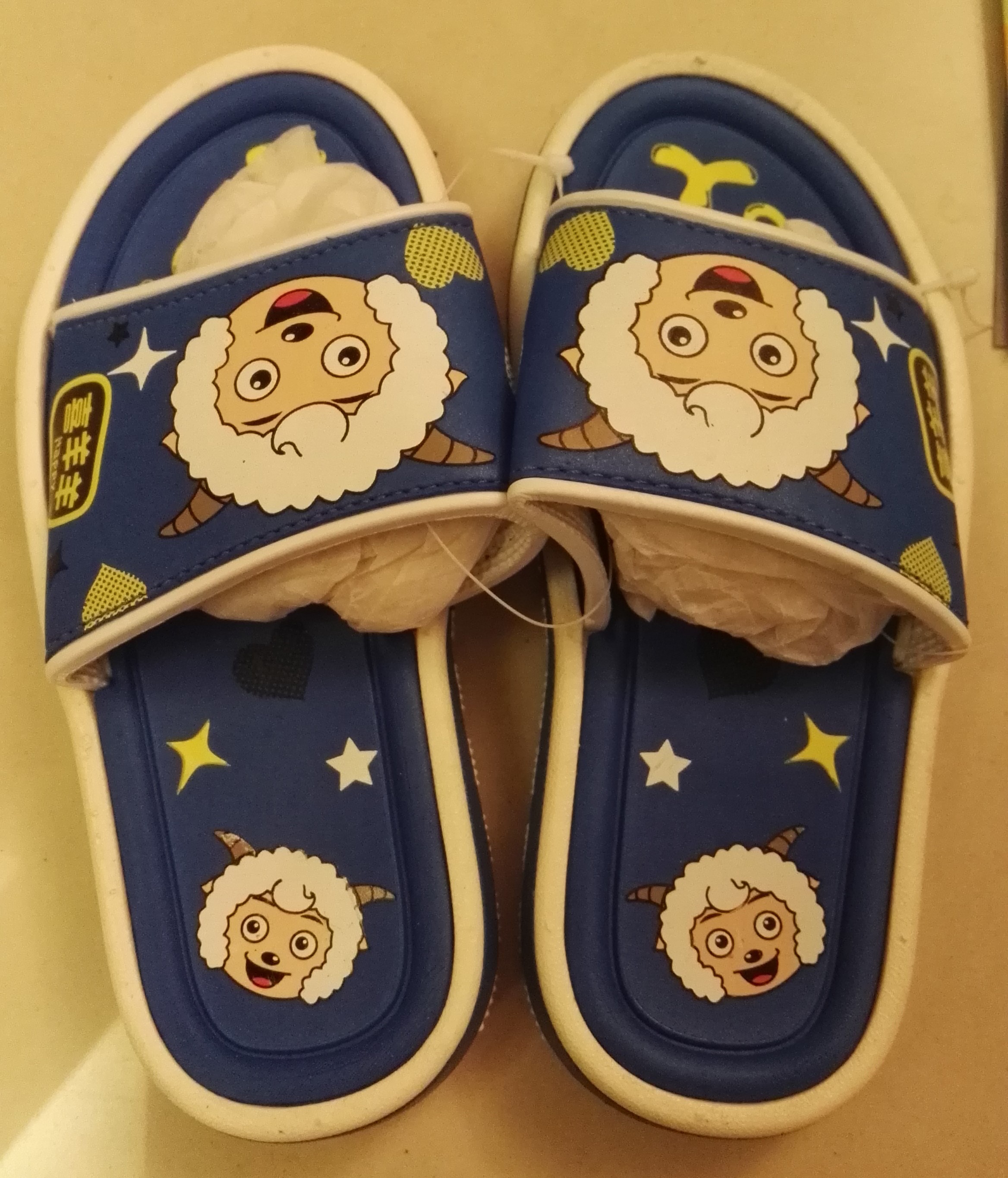 Chaussons enfants en autre - semelle caoutchouc antidérapant - Ref 1026169 Image 1