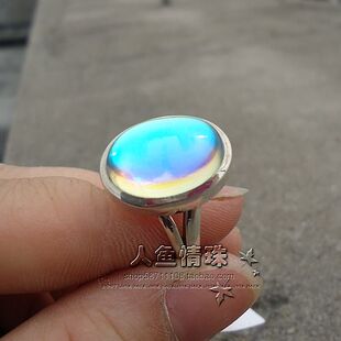 【系石苑】所罗门925手工纯银 七彩宝石 璀璨戒指