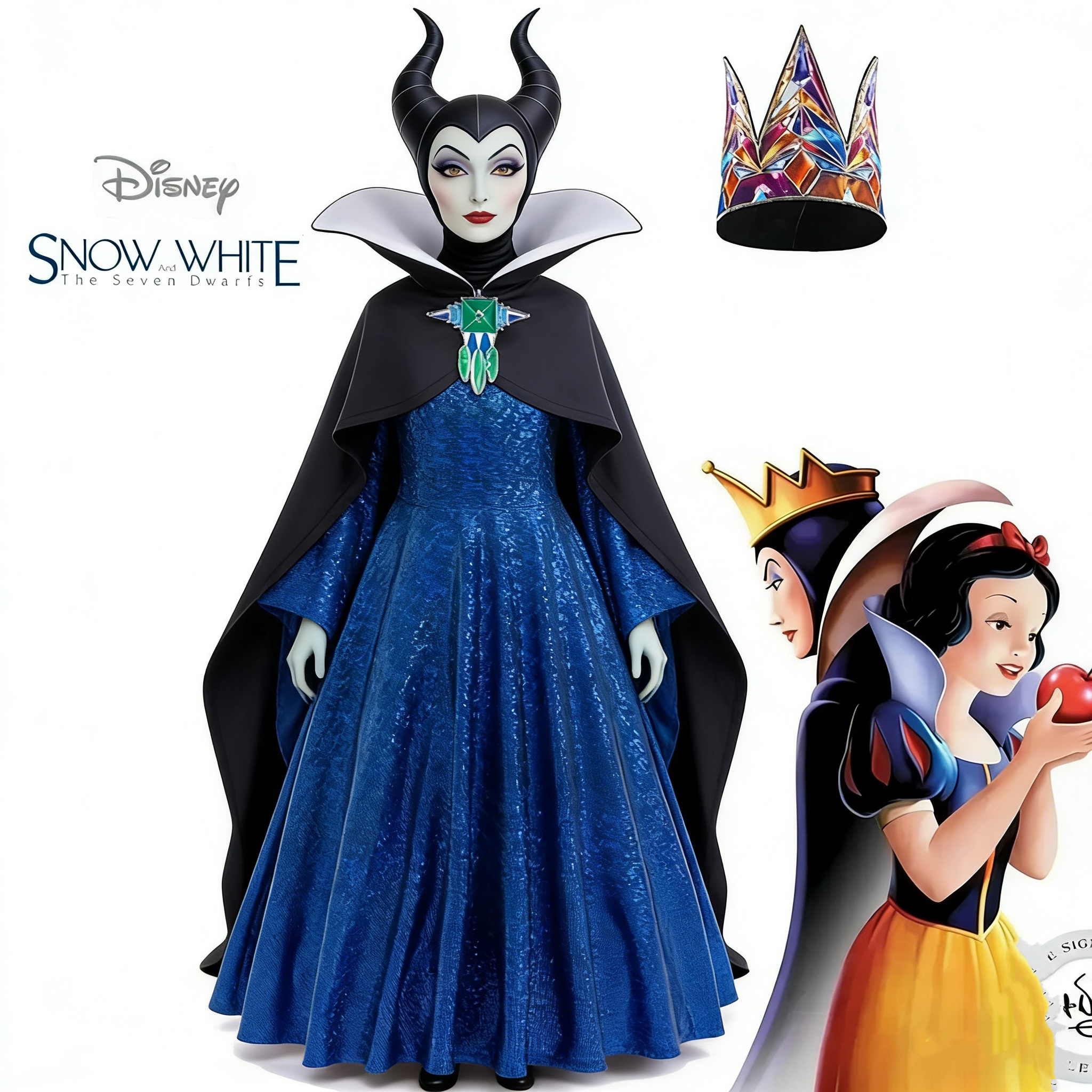 白雪公主反派毒皇后cos服儿童万圣/圣诞/儿童节用
