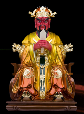 圣丰树脂汉白玉广济龙王五爷佛像
