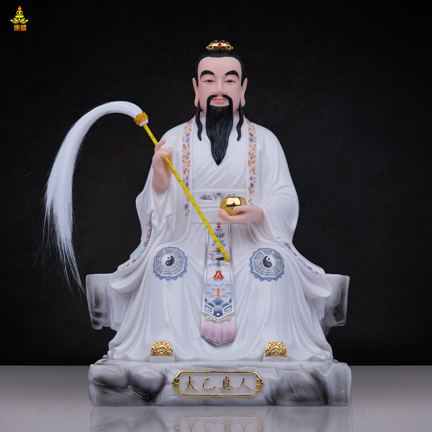 树脂仿瓷太乙真人神像工艺品摆件
