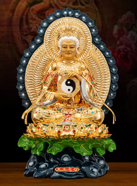 纯铜无生老母神像客厅工艺品摆件