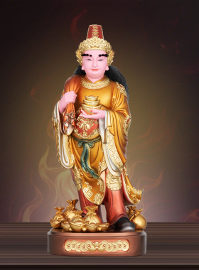 金钱伯神像树脂金缕彩金钱伯爷