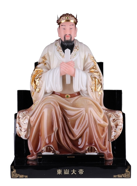 东岳大帝神像寺庙佛堂供奉汉白玉