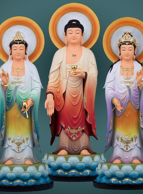 树脂西方三圣神像客厅工艺品摆件