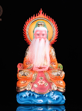 祖师鸿钧道人玻璃钢神像摆件