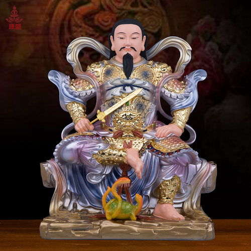树脂玄天上帝神像客厅工艺品摆件