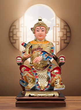 康盛树脂供奉摆件中式华光大帝像