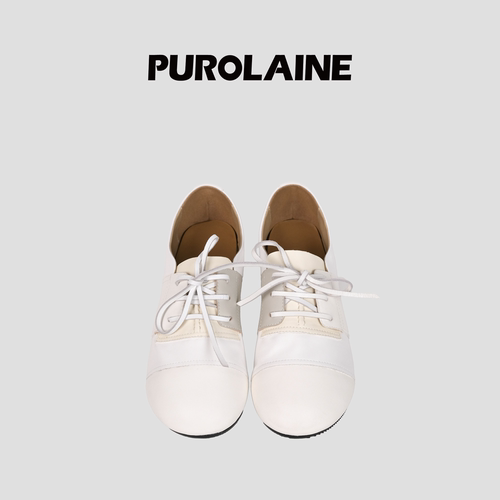 PUROLAINE 朴羚·超软宽头赤足手工松弛感软底牛津鞋