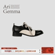 Ari Gemma｜Writer·磨砂头层牛皮拼布气质英伦风精致手工德比鞋