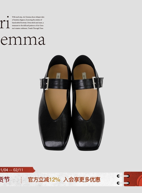 Ari Gemma｜画家·水洗植鞣头层牛皮复古感气质玛丽珍